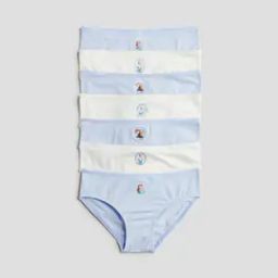Girls Pack of 7 Cartoon Print Briefs-image-89