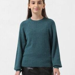 Girls Regular Fit Round-Neck Sweater-picture-37
