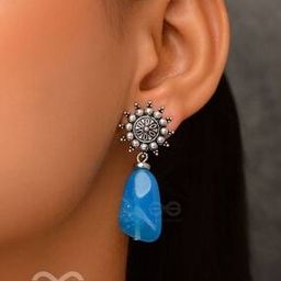 Women Oath Of The Sky Stone Drop Earrings-42