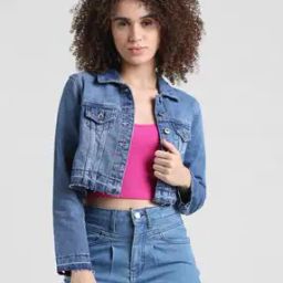 Washed Jacket with Flap Pockets-picture-3