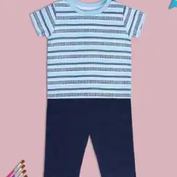 Printed T-Shirt & Pants Set-image-87