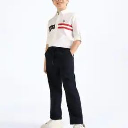 Boys Cotton Mid Rise Pants-18
