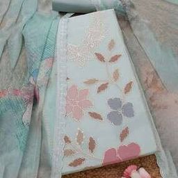 Women Embroidery Unstitched Dress Material-image-89