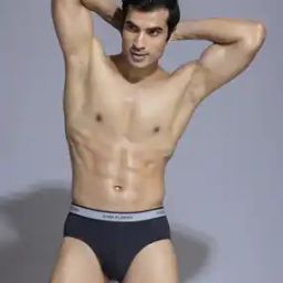 Men Briefs with Logo Waistband-image-66