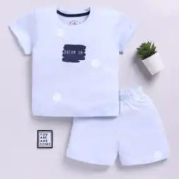 Boys Cotton Printed Shorts and T-shirt Set-image-48