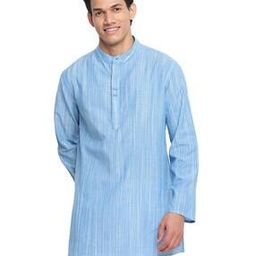 Striped Band-Collar Shirt Kurta-picture-46