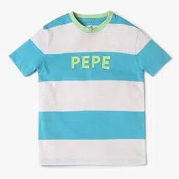 pepe jeans Boys Striped Regular Fit Round-Neck T-Shirt-picture-1