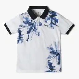 Boys Parken SS IP Printed Regular Fit Polo T-Shirt-image-10