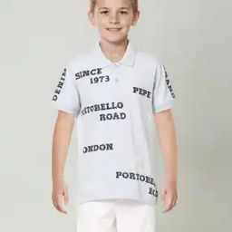 Boys Printed Regular Fit Polo T-Shirt-image-63