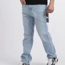 Shein Full Length Fixed Waist Light Wash Jeans-image-81