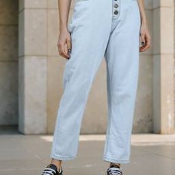 Shein Ankle Length High Rise Straight Fit Jeans-picture-48