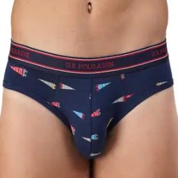 Brand Print Elasticated Waist Briefs-picture-52