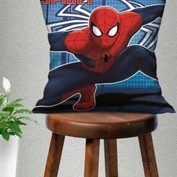 Spiderman Print Cushion Cover with Zip Closure-39