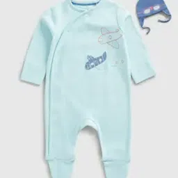 Printed Sleepsuit with Cap-picture-40