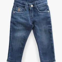 Boys Mid-Wash Slim Fit Cotton Jeans-22