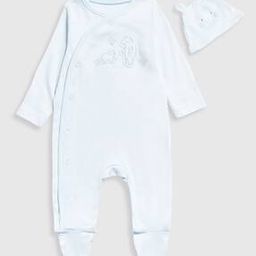 mothercare Boys My First Classic Forest Friends Cotton Rompers with Hat-picture-39