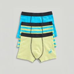 Boys Pack of 3 Dinosaur Print Trunks-image-0