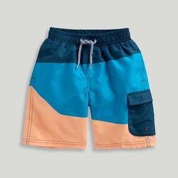 Boys Colourblock Swim Shorts with Flap Pocket-image-33