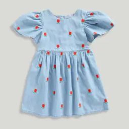 Girls Be Mine Embroidered Fit & Flare Dress-image-56
