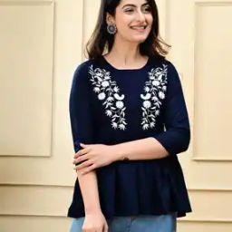 Women Embroidered Regular Fit Top-image-100