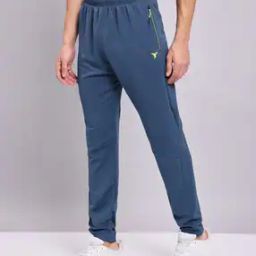 Men Mid-Rise Track Pants with Elasticated Drawstring Waist-image-93
