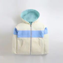 Striped Zip-Front Hooded Sweatshirt-image-13