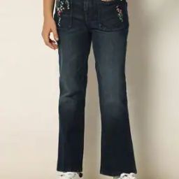 Girls Embroidered Bootcut Jeans-image-53