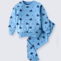 Girls Printed T-Shirt & Joggers Set-picture-6