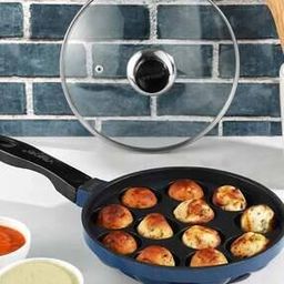 Zest Non-Stick 12-Pits Paniyarakkal with Lid-12