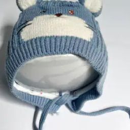 Ribbed Knitted Cap with Tie-Knot-image-25