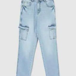 Boys Washed Jeans with Insert Pockets-10