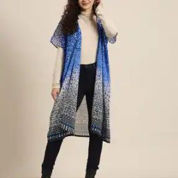 Printed Long Shrug-38