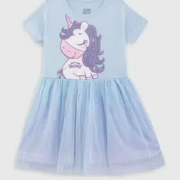 Mickey Mouse Print Fit & Flare Dress-image-28