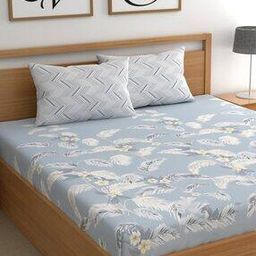 Microfiber Double Size Fitted Bedsheet With Pillow Covers-image-77