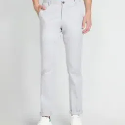 Slim Fit Flat-Front Trousers-picture-27