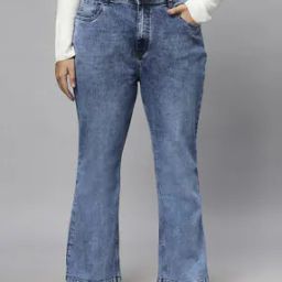 Women Bootcut Jeans with Insert Pockets-image-57