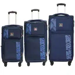 Set of 3 Soft Body Trolley Bags with TSA Lock-8