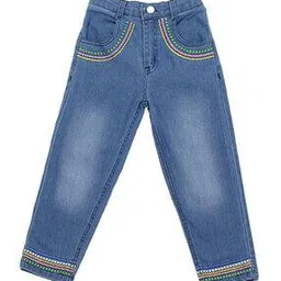 Graphic Print Stretchable Jeans-picture-34