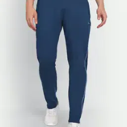 Men Logo Print Straight Fit Track Pants-image-120