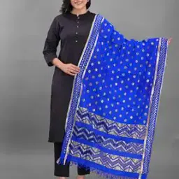 Embellished Dupatta with Tassels-picture-27
