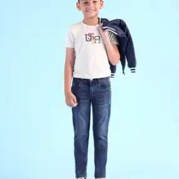 Boys Mid-Wash Slim Fit Jeans-image-31