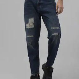 Distressed Jeans with 5-Pocket Styling -image-67