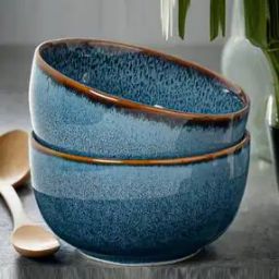 Ceramic Serving Bowls Snack Bowls Set of 2 -image-21