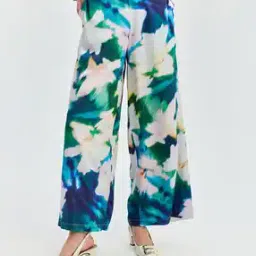 cover story Women Floral Print Relaxed Fit Flat-Front Pants-picture-36