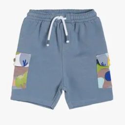 Boys Graphic Print Regular Fit Knit Shorts-picture-13