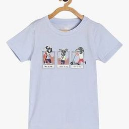 Boys Graphic Print Regular Fit Round-Neck T-Shirt-picture-28