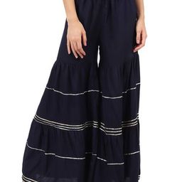 muffly Flared Shararas with Drawstring Fastening image 1