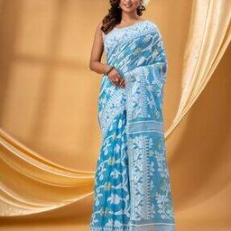 Women Rangabati Resham Dhakai Handloom Saree-image-44