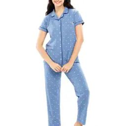 Micro Print T-shirt & Pyjama Set-picture-7