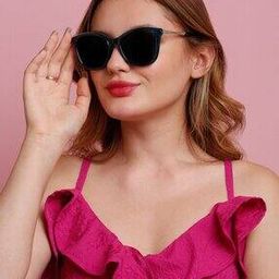Women Cat Eye Oversized Sunglasses-image-77